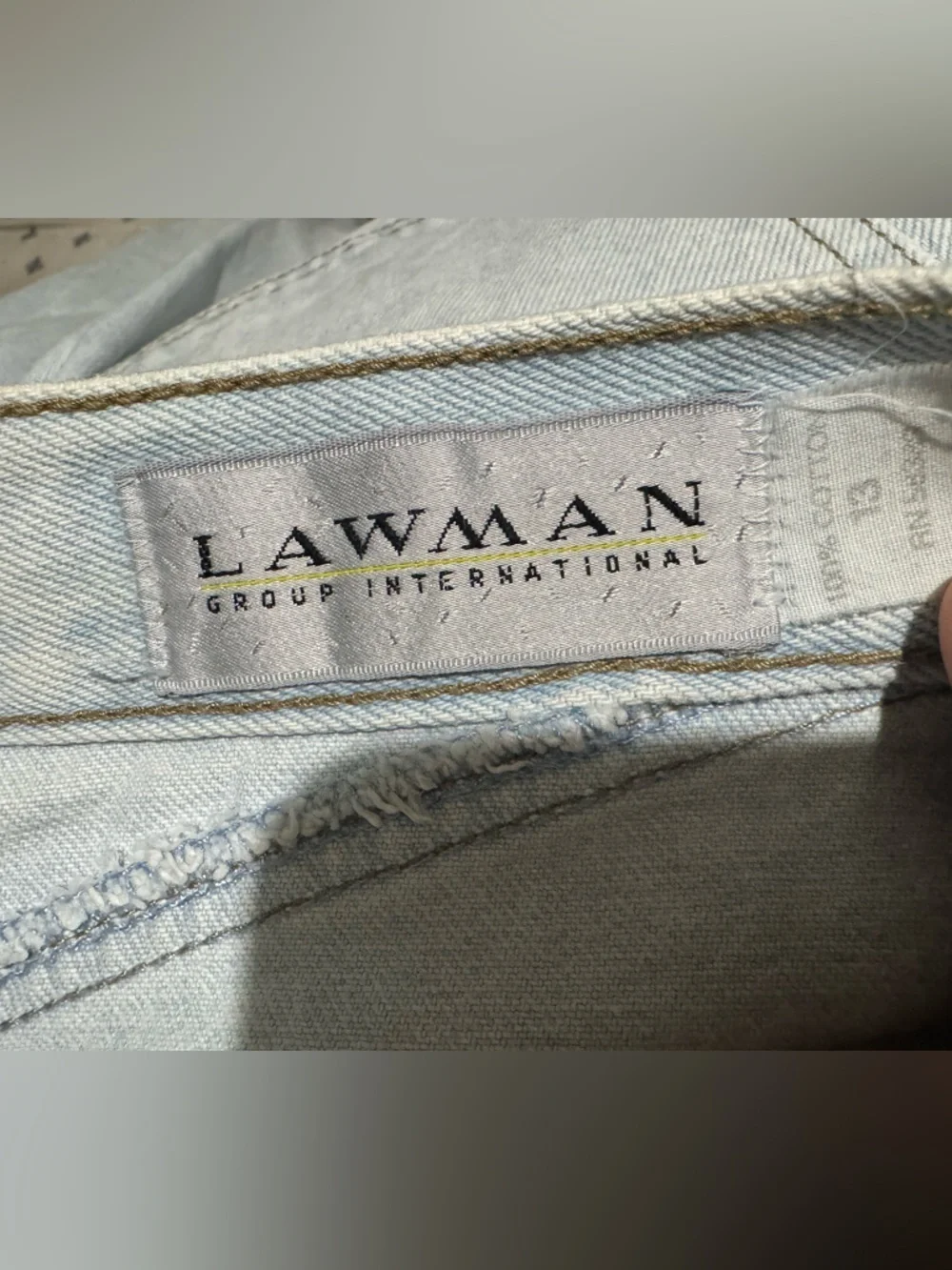 Lawman 90s vintage light wash high rise barrel jeans size 13